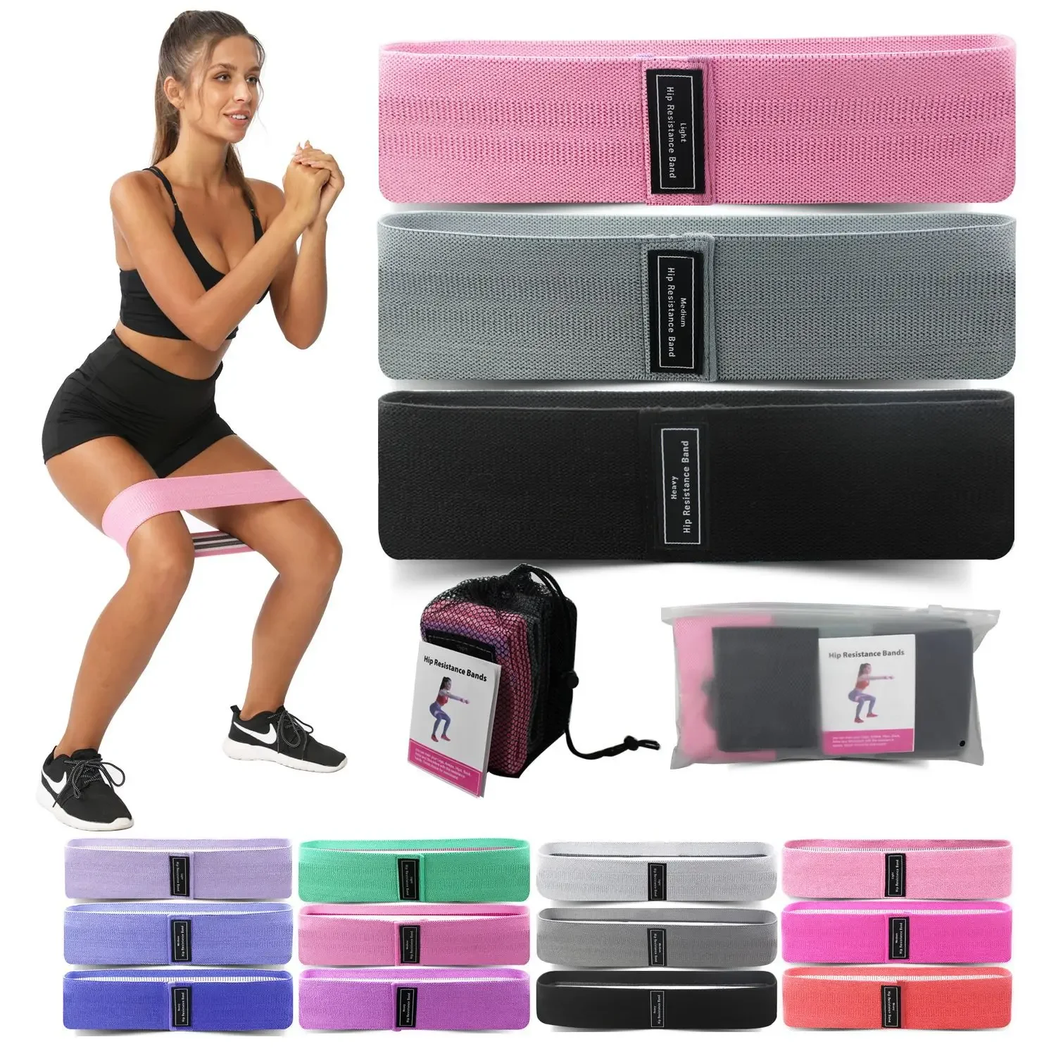 Yoga Fitness Resistance Band - 1/2/3 pièces bandes élastiques bandes de