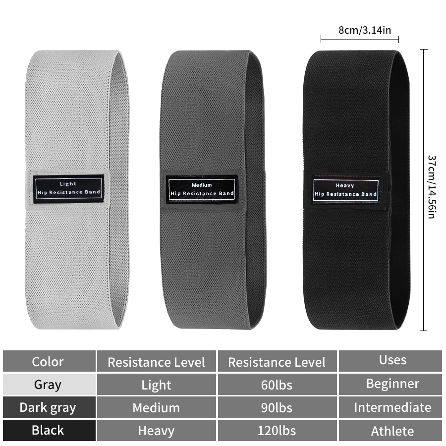 Yoga Fitness Resistance Band - Bandes de Résistance en Tissu pour